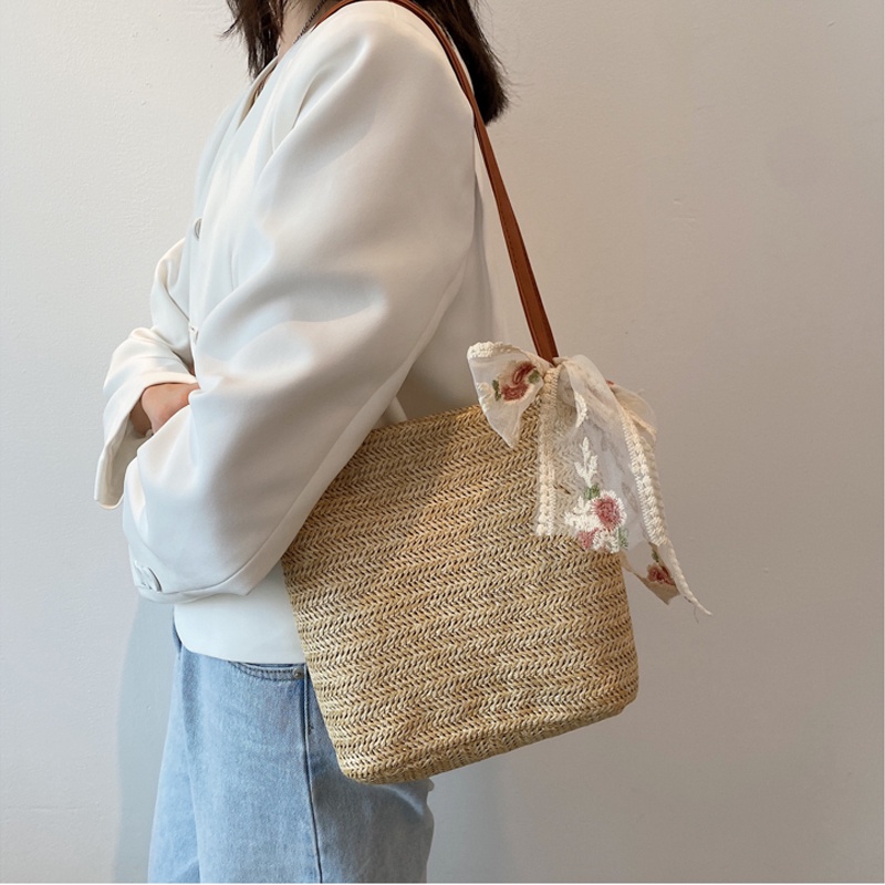 Túi xách cói công sở thời trang vintage