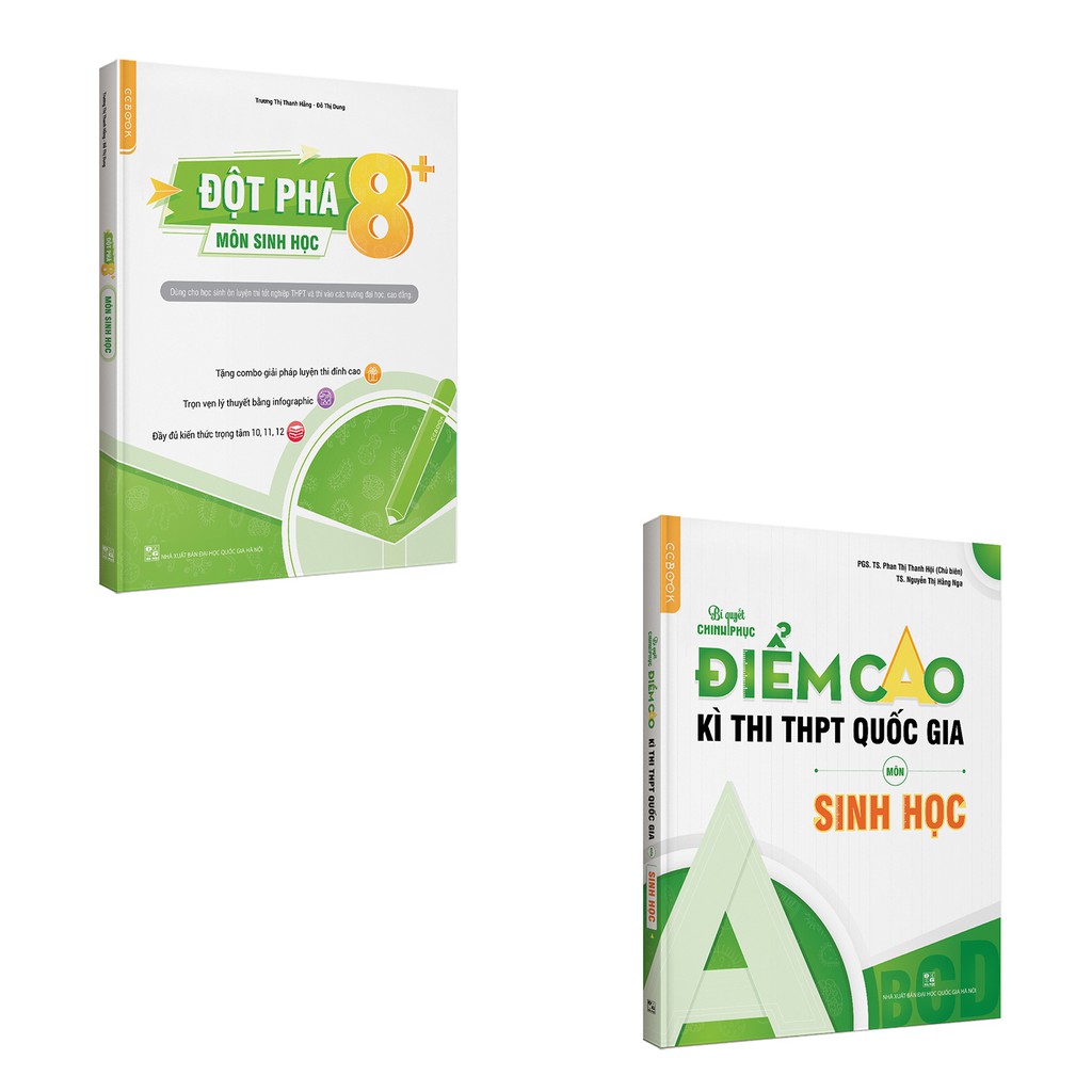 Sách Combo Đột phá điểm cao thi THPT Quốc gia môn Sinh học