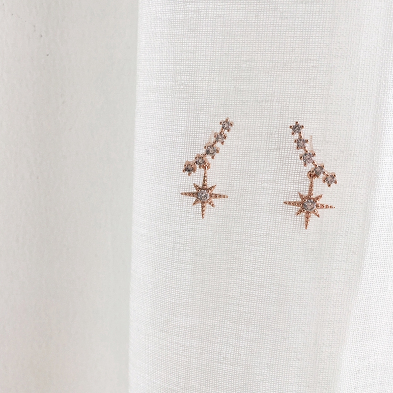 Đôi Khuyên Tai Đính Đá Zircon Sang Trọng Cho Nữ