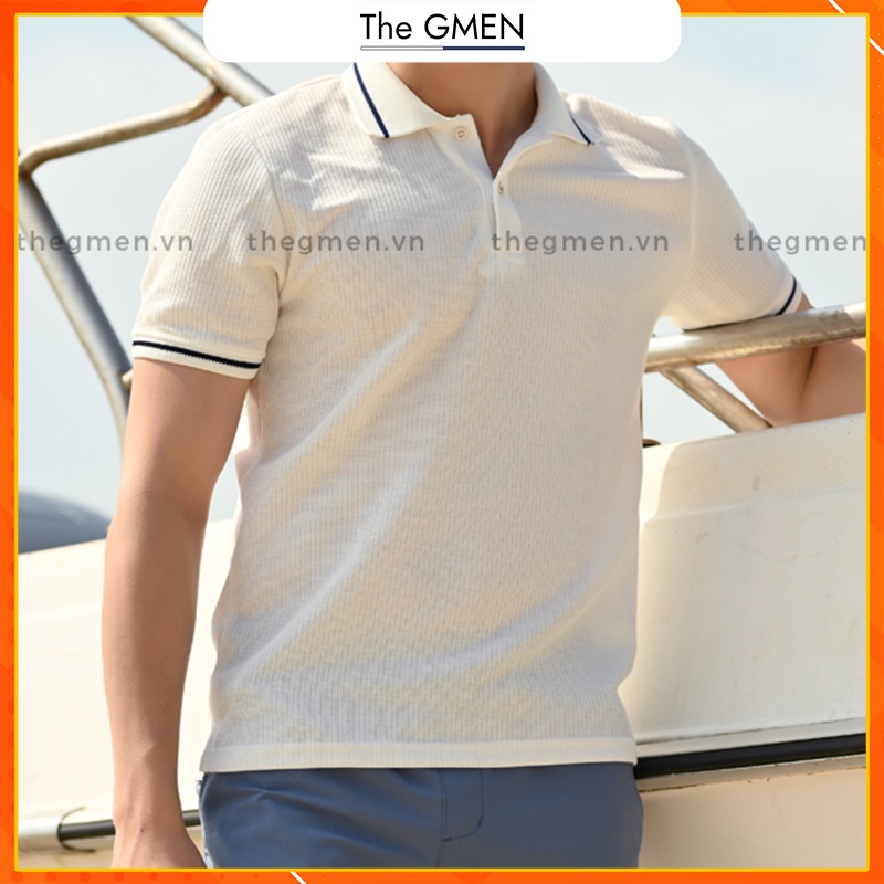 Áo Polo nam The GMEN Pima Polo Shirt bề mặt dệt Double Face siêu mềm mịn, chuẩn form