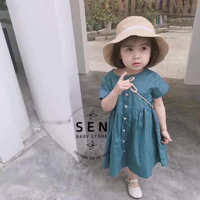 VÁY BABY DOLL THÔ MỎNG BÉ GÁI- ẢNH THẬT