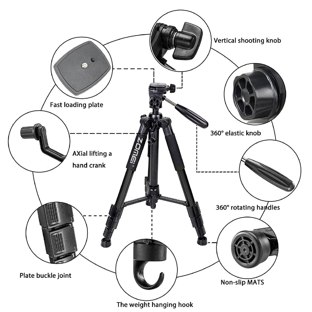 Tripod Q111 cho chân máy ảnh SLR hợp kim nhôm -dc2056