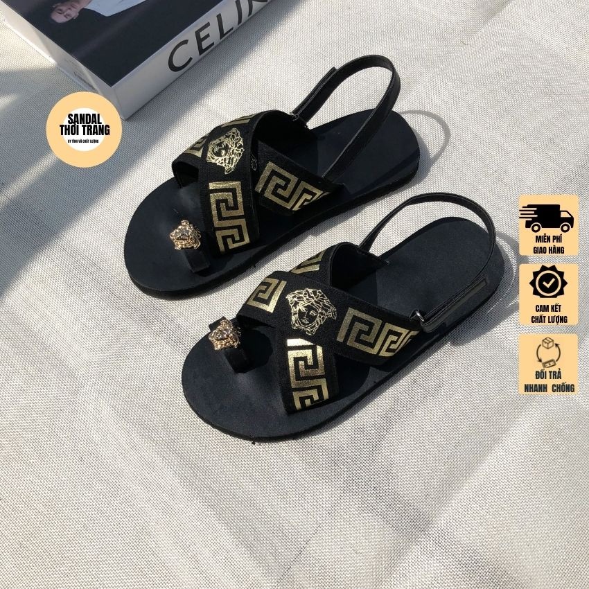 Dép quai hậu xỏ ngón nam nữ, Sandal đi học sỏ ngón đồng nai F87 full size 30-44 SANDALTHOITRANG