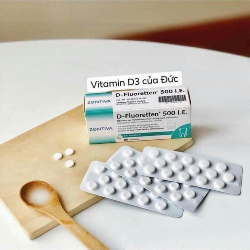 Vitamin D-Fluoretten 500 I.E của Đức cho trẻ