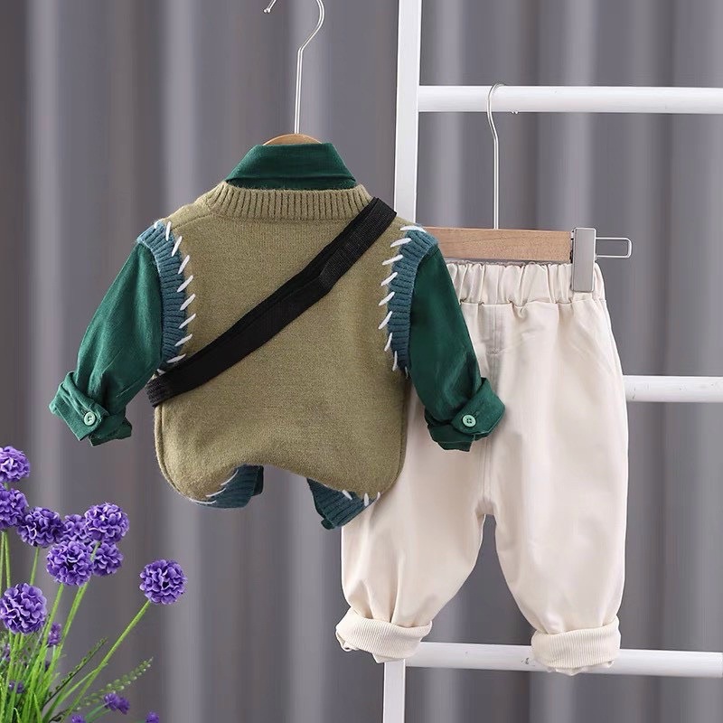 Set bộ 3 chi tiết hàng siêu cấp Quảng châu kèm túi ccho bé