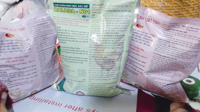 Combo 10kg MEN VI SINH HOẠT TÍNH VÀ CHẾ PHẨM SINH HỌC BALASA NO1