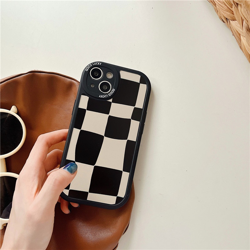 Ốp Điện Thoại Silicon Dẻo In Hình May Mắn Chống Sốc Cho Iphone 11 12 13 Promax X XS XR XSMAX 7 / 8 Plus