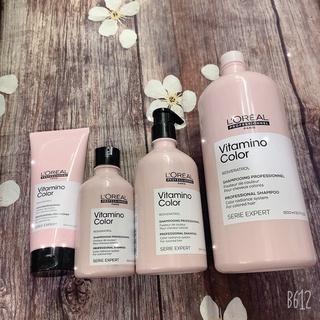  Dầu Gội xả Loreal Professionnel Bền Màu Tóc Nhuộm Serie Expert Vitamino Resveratrol  Chính Hãng  