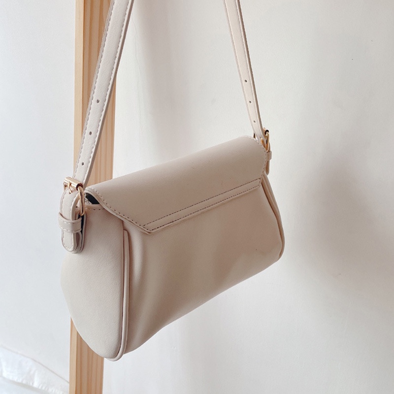 Túi đeo chéo hình đám mây màu trơn thời trang Hàn Quốc cho nữ