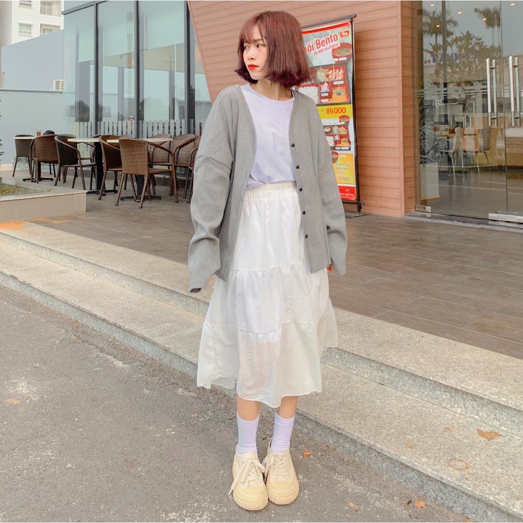 Áo Khoác Cardigan Hàn Trơn Form Rộng Ulzzang | BigBuy360 - bigbuy360.vn