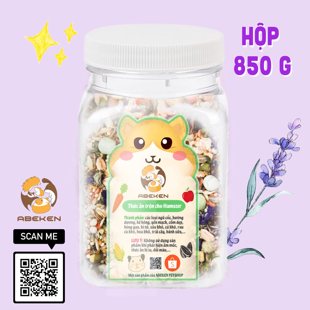 Thức ăn ABEKEN SIÊU NGON ~30 thành phần dành cho Hamster