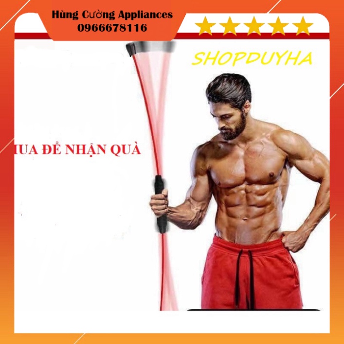 (Thanh Lý)Dụng Cụ Tập Thể Dục Giảm Béo Đàn Hồi Đa Năng Felix Tại Nhà, Thanh Rung Đàn Hồi (Loại 1)