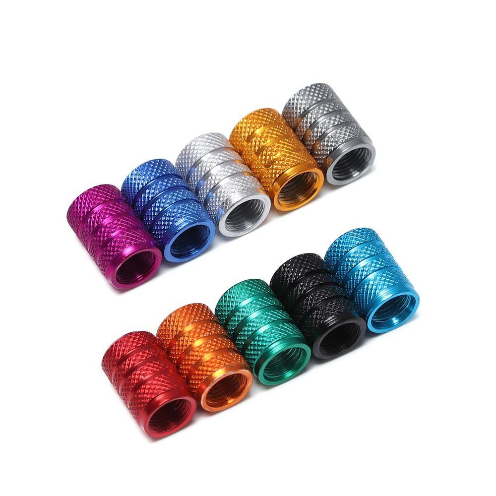 Bộ 4 Nắp Van Khí Xe Đạp / Xe Máy Bằng Hợp Kim Nhôm Chống Bụi Thông Dụng