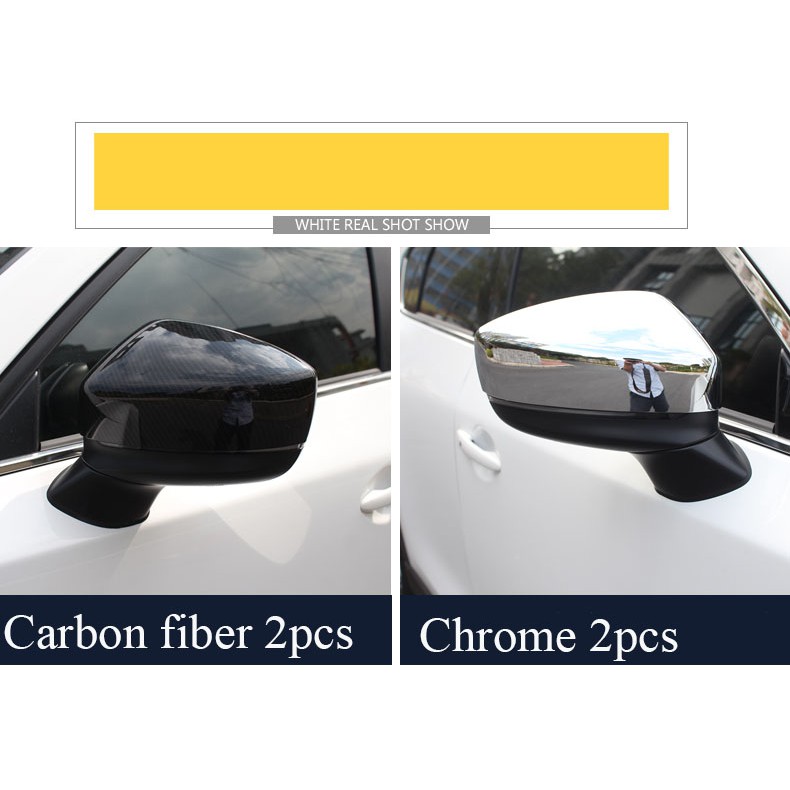 Ốp Gương Chiếu Hậu Bằng Sợi Carbon Cao Cấp Cho Ô Tô Mazda CX5
