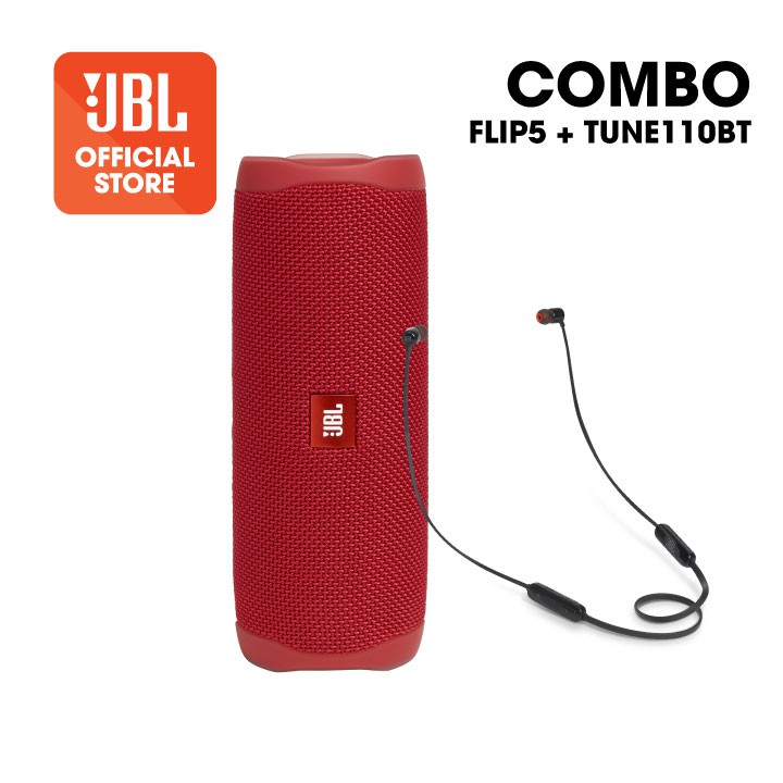 |Combo Giá Sốc| Loa Bluetooth JBL Flip5 + Tai nghe Bluetooth JBL Tune 110BT - Hàng Chính Hãng