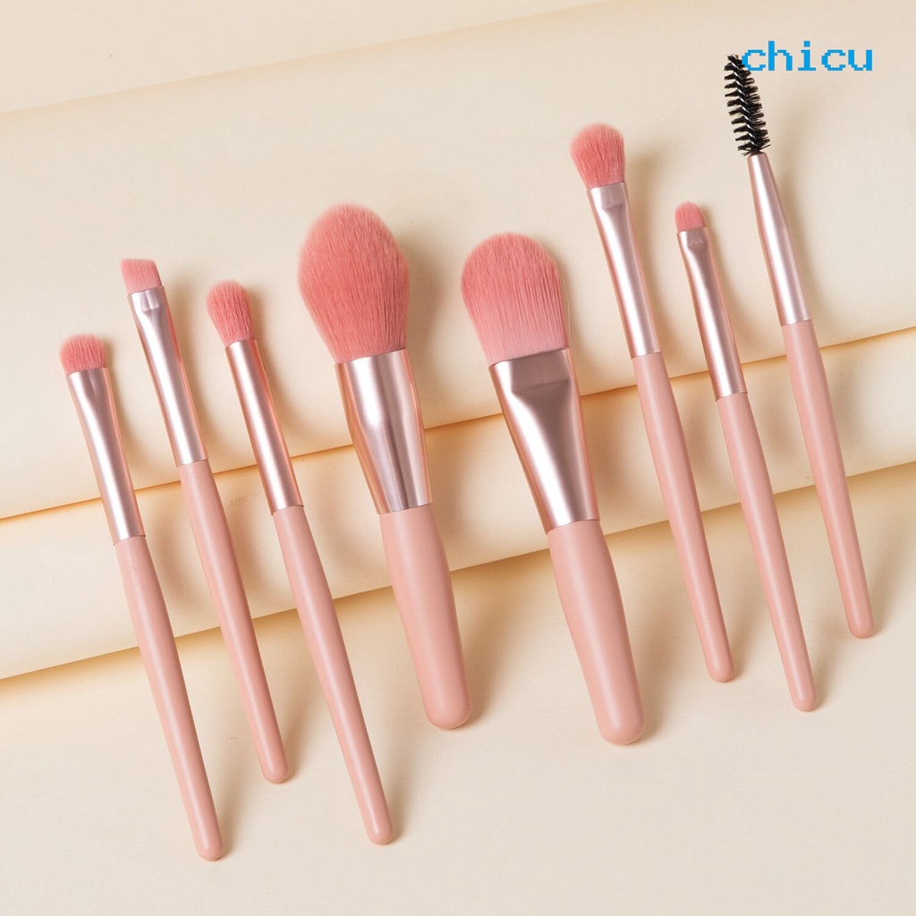 [Hàng mới về] Bộ 8 cọ trang điểm lông mềm thân thiện với làn da cao cấp cho nữ
