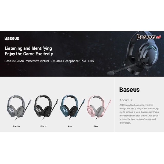Tai nghe chuyên dùng cho Game thủ Baseus GAMO D05