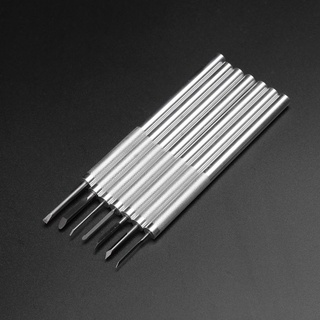 7Pcs  Carving  Tools Set Mini Walnut Engraving Aluminum Engraver Supply