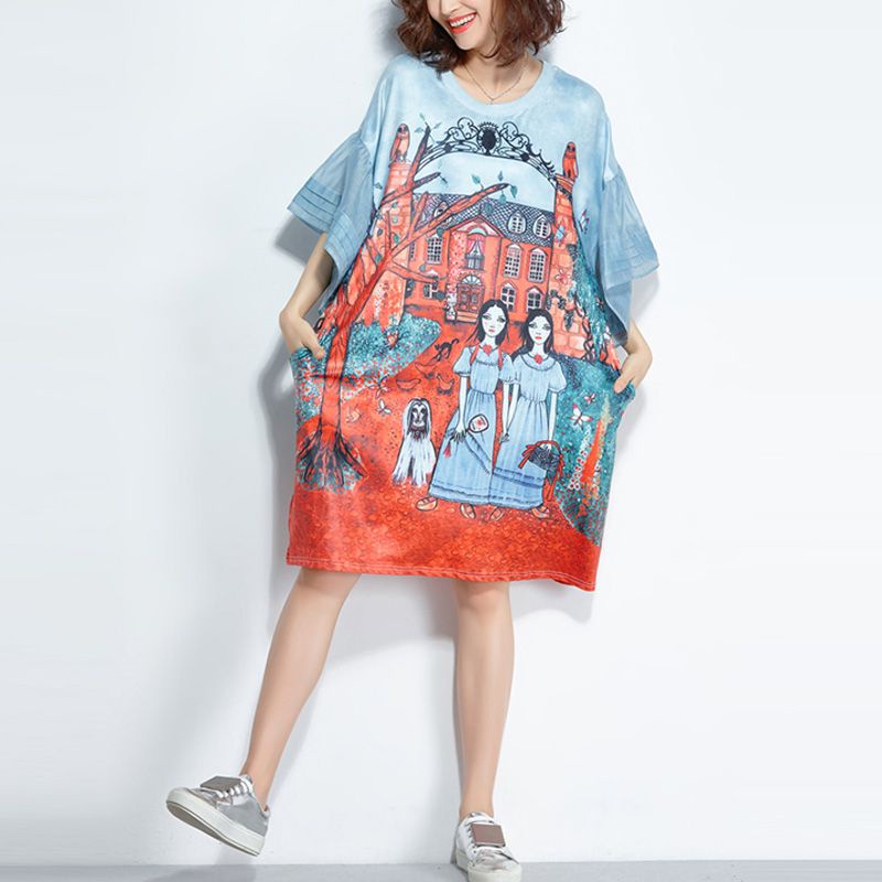 Order đầm suông tay bồng
