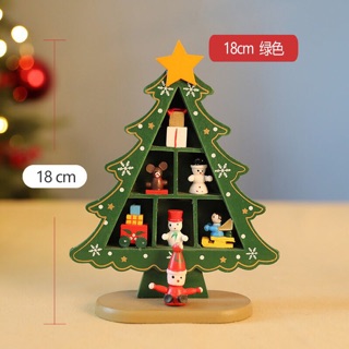 Cây thông Noel mini bằng gỗ để bàn