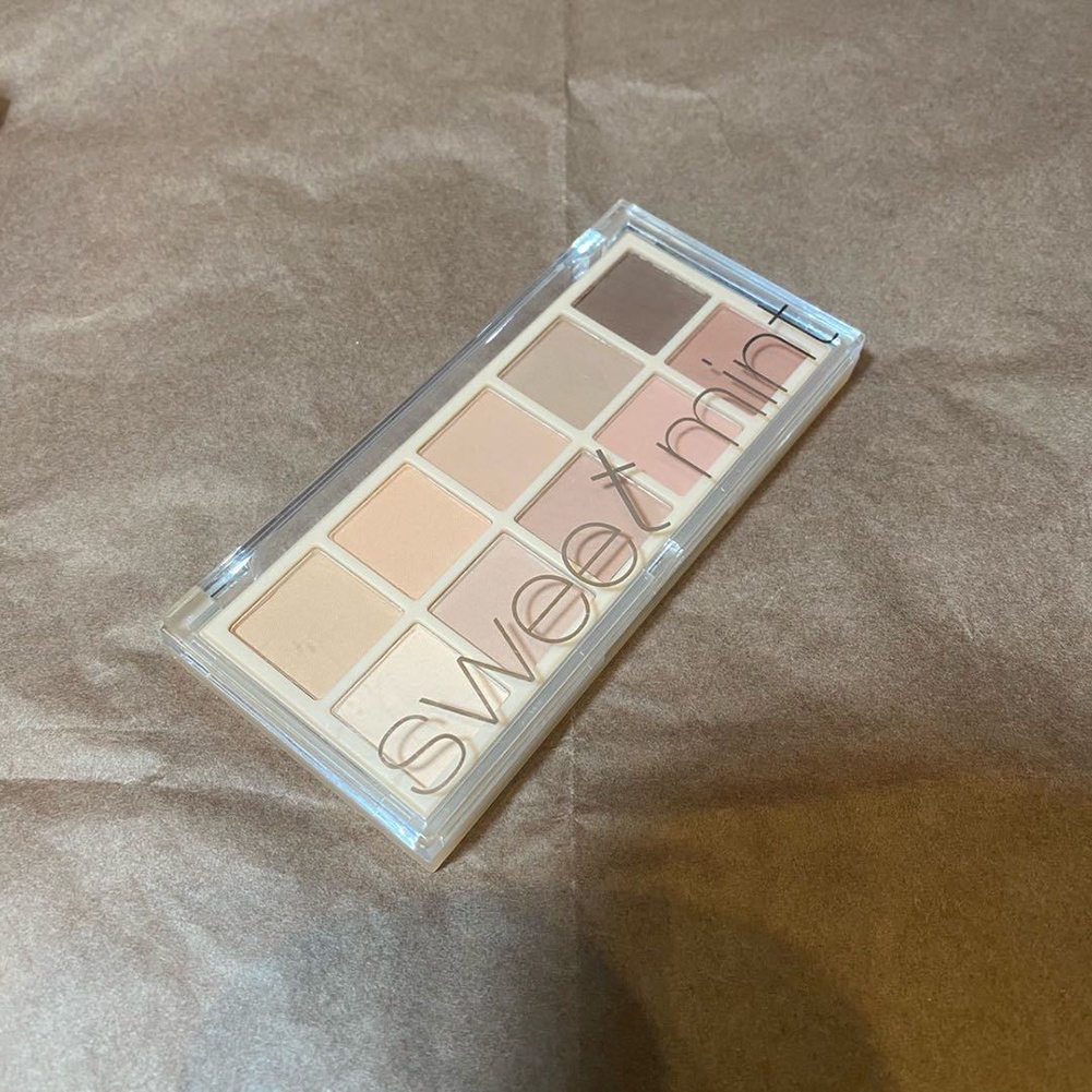 Bảng phấn mắt 10 màu Sweet Mint ánh nhũ ngọc trai lung linh chống mồ hôi chống nước lâu trôi