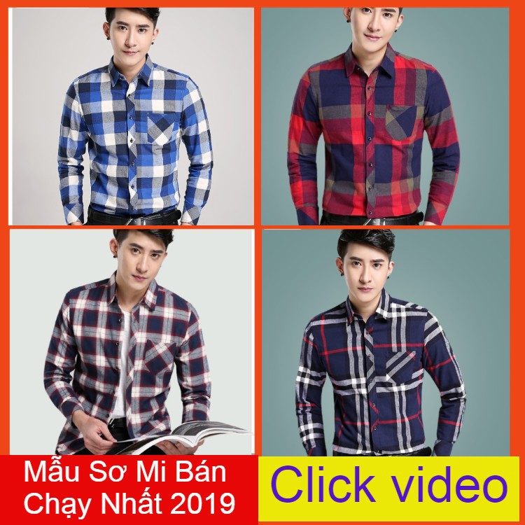 ÁOSơ Mi Nam 4 Mẫu Áo Bán Chạy Nhất 2019 Chất Cotton Cao Cấp