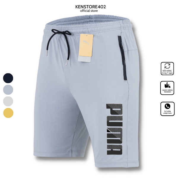 Quần đùi thể thao nam, quần short nam chất liệu thun co giãn mềm mịn vận động thoải mái Q135