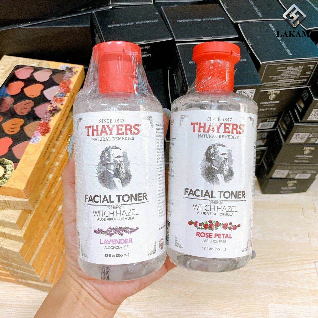 Nước Hoa Hồng Không Cồn Toner Thayers Witch Hazel cho từng loại da 355ml