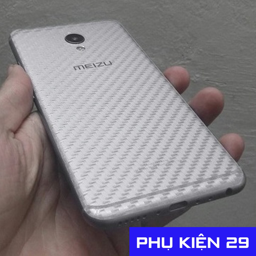 [Meizu Mx6] Dán lưng 3D vân Cacbon - Carbon