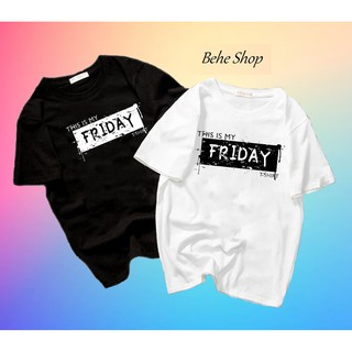 Áo phông nam nữ họa tiết friday form rộng vải dày mịn phong cách hàn quốc BH050520212