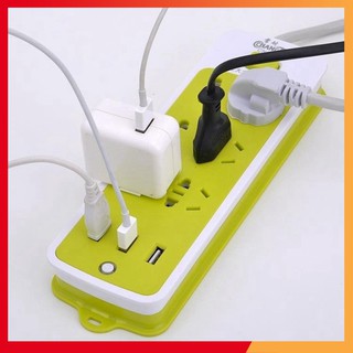 Ổ Cắm Điện Đa Năng Chống Giật 6 Lỗ Kèm 3 Cổng USB Tiện Dụng | ZC_Bách Hoá Online