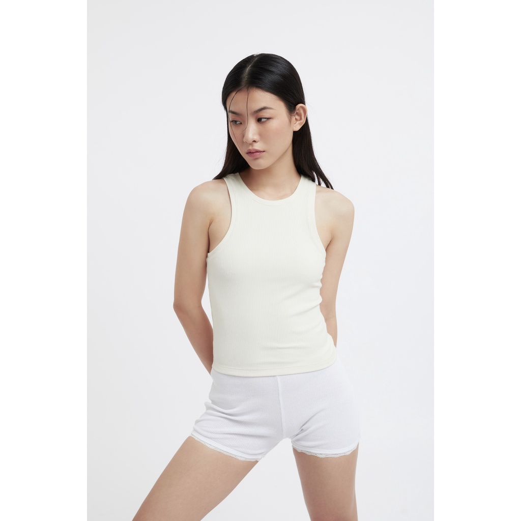 TheBlueTshirt - Áo Thun Không Tay Nữ Màu Kem - The Body Tank - Cream