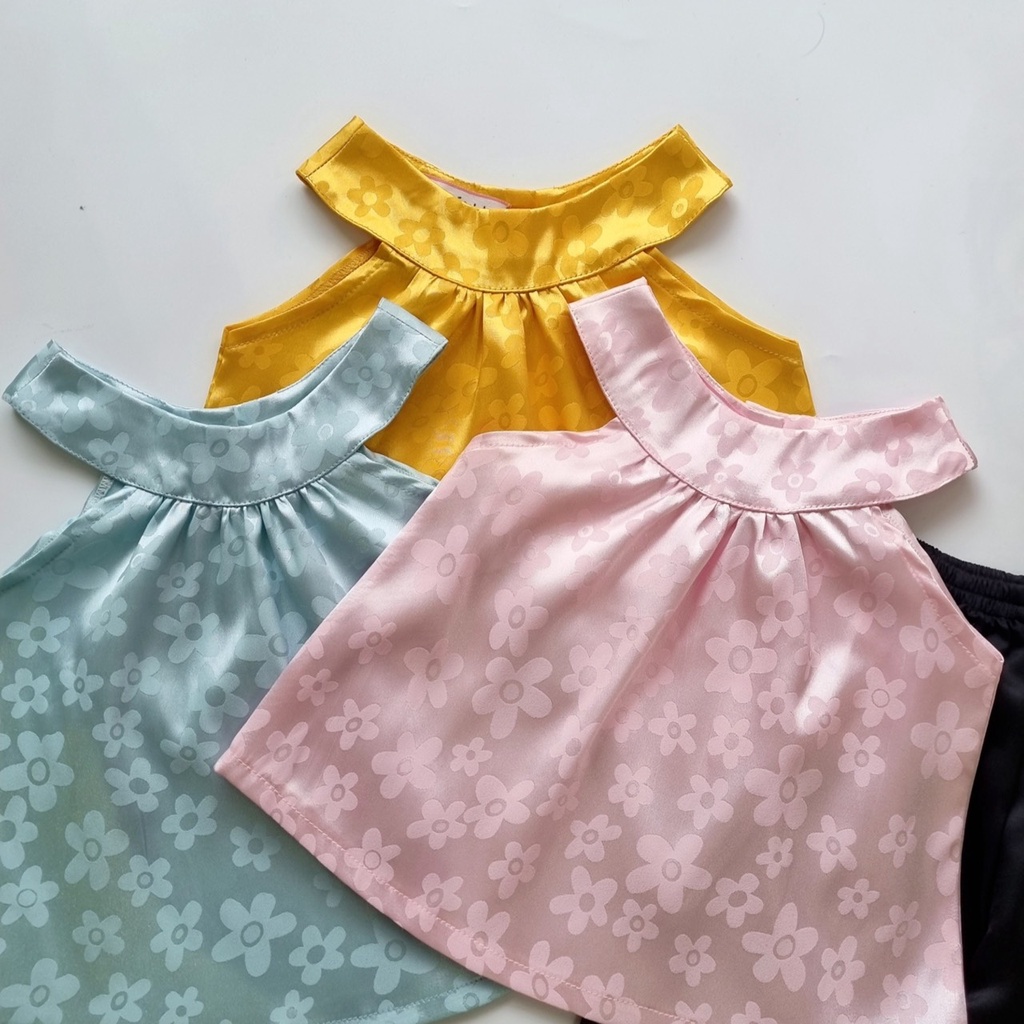 quần áo bé gái Su Shop- SÉT BỘ lụa gấm