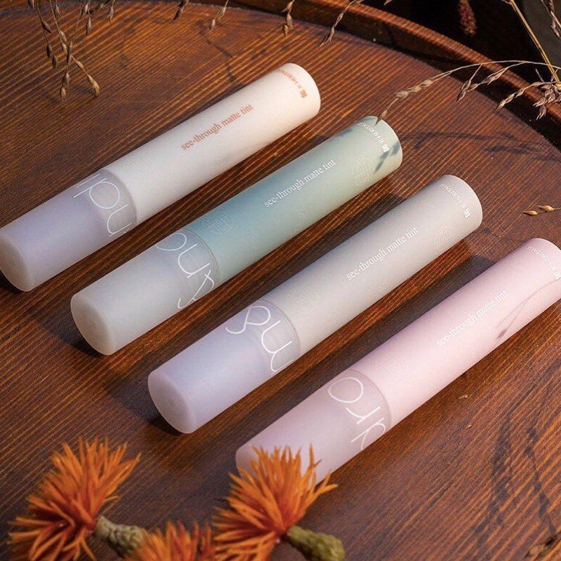 Son Kem Lì, Siêu Mịn Mượt Môi Romand See-Through Matte Tint