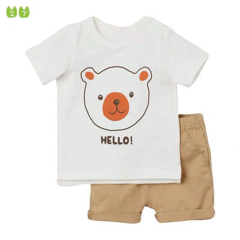 Set Bộ thun gấu hello boy cho BT