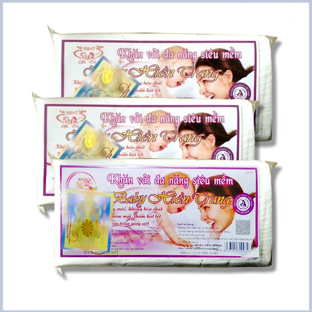 Khăn vải khô đa năng siêu mềm Hiền Trang - Aulyshop