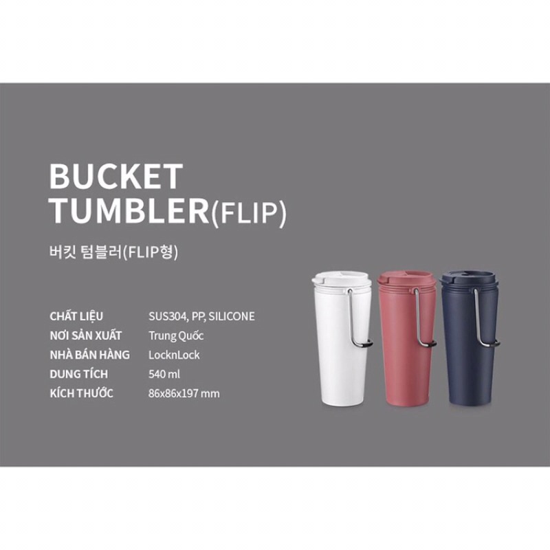 LHC4269NVY - LY GN LOCKnLOCK BUCKET TUMBLER 540ML - MÀU XANH NAVY