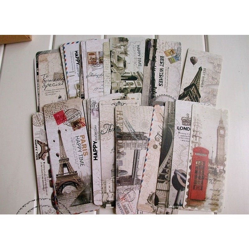 Bookmark thiết kế Tour Eiffel Monument Vintage