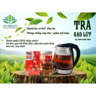 Trà Gạo Lứt Đậu Đen Xạ Đen Bình An