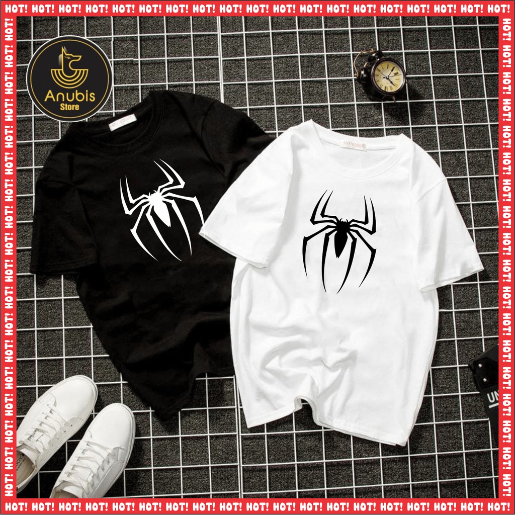 ÁO THUN UNISEX TRẮNG ĐEN SIÊU ANH HÙNG [7 MẪU] | BigBuy360 - bigbuy360.vn