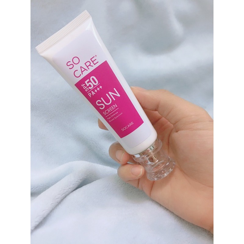 Kem Chống Nắng So Care Sunscreen Spf50 Pa+++ bảo vệ da ngăn ngừa tia UVB và UVA 70ml