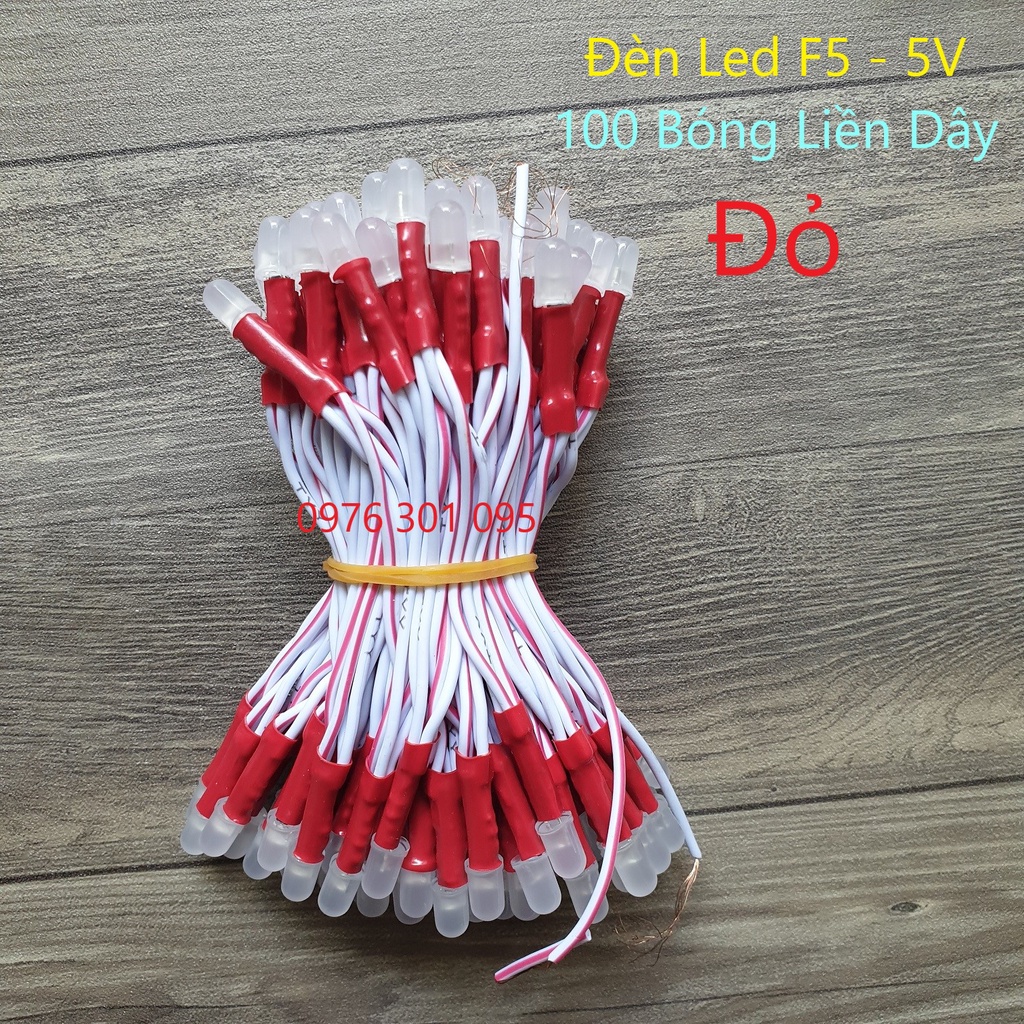 Led Ruồi F5 - 5v Chuyên Dụng Làm Biển Quảng Cáo, Trang Trí [100 bóng/bó]