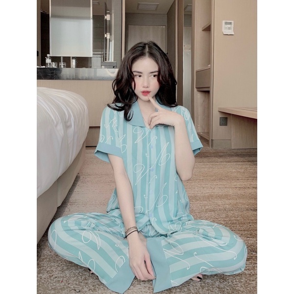 MẪU MỚI ☘Đồ Bộ Pijama - Tay Ngắn Họa Tiết Thiết Kế Sang Chảnh Chất Liệu mango
