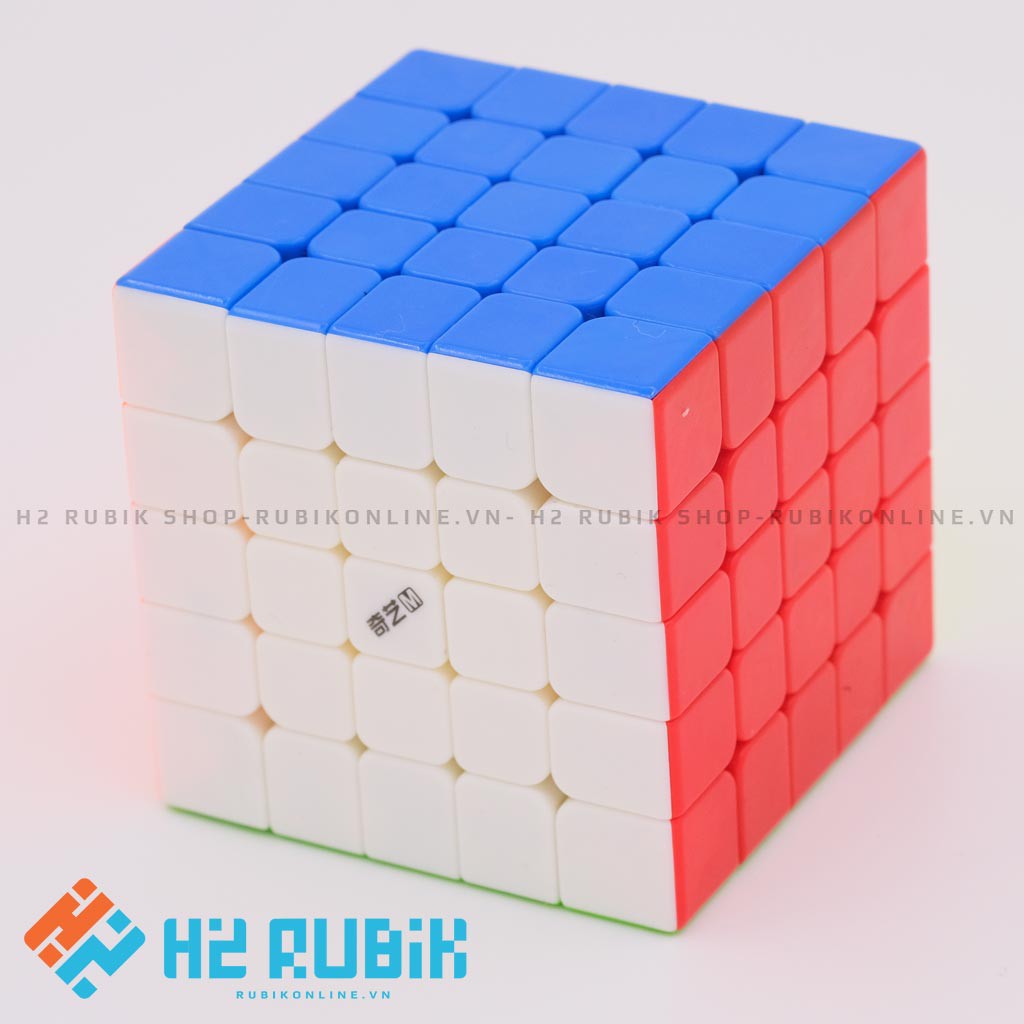 [RẺ VÔ ĐỊCH] Rubik 5x5 QiYi MS 5x5 M magnetic - Có nam châm sẵn - Không viền - Viền đen dán giấy