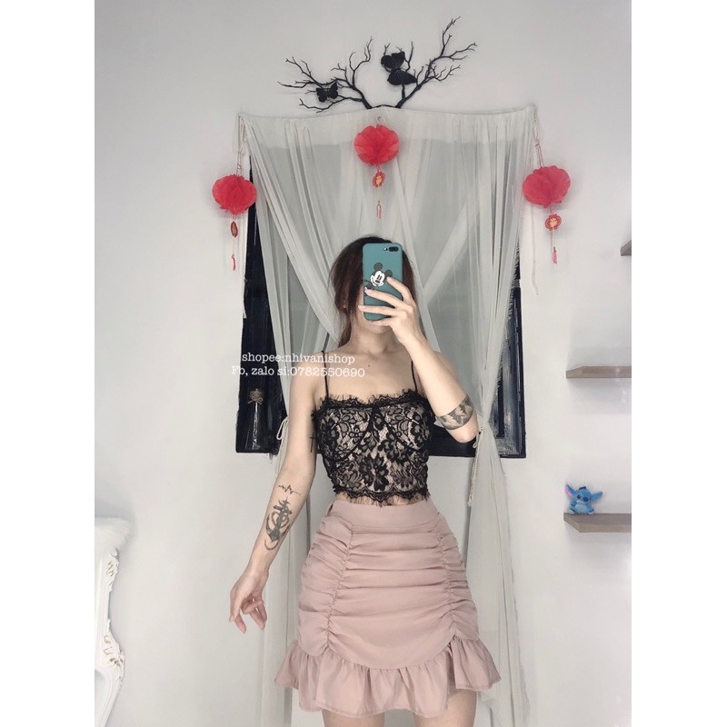 áo hai dây ren phối nút sexy quyến rũ | BigBuy360 - bigbuy360.vn