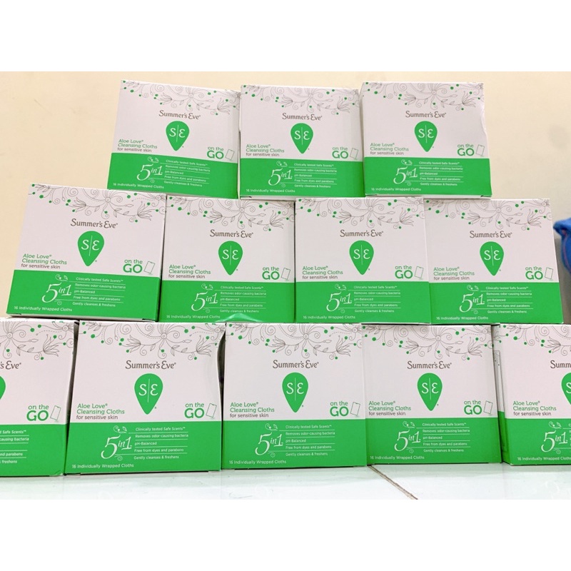 Khăn ướt phụ khoa Summer's Eve, hộp 16 gói