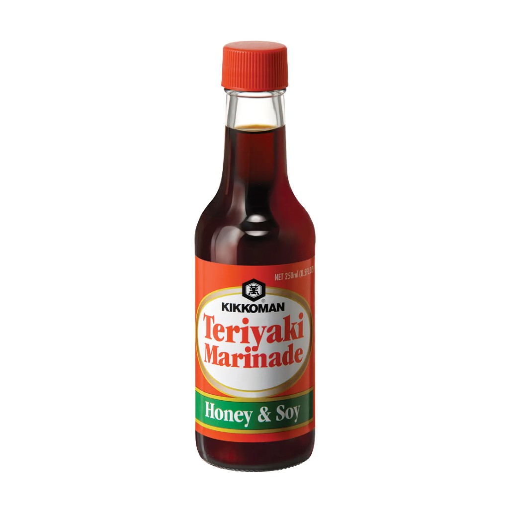 Sốt tẩm ướp Teriyaki Mật Ong &amp; Nước tương hiệu Kikkoman 250ml