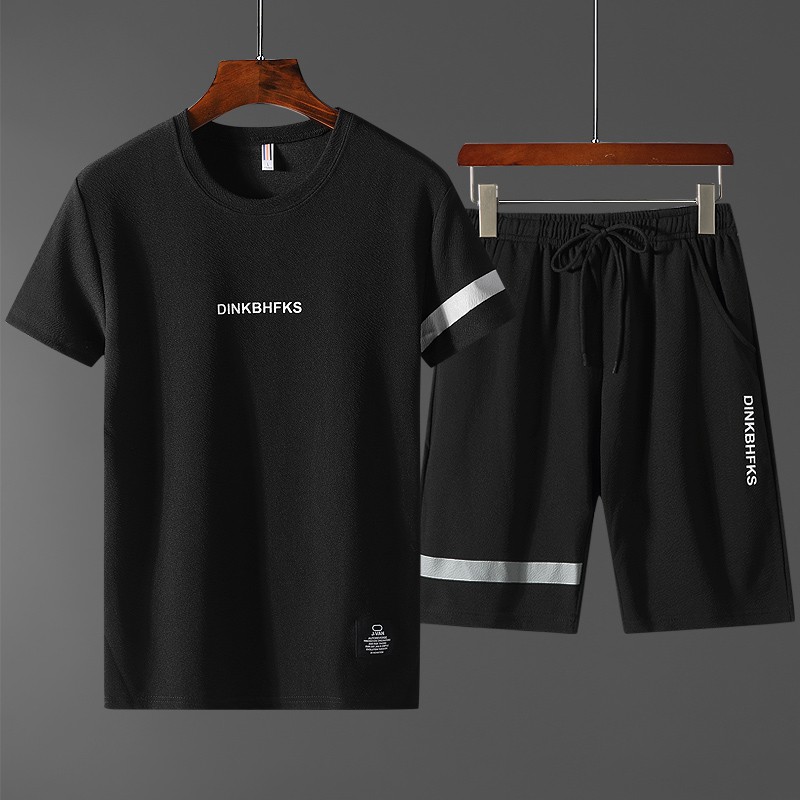 Bộ quần áo thể thao ngắn tay thấm hút tốt thoải mái cho nam nữ size M-4XL