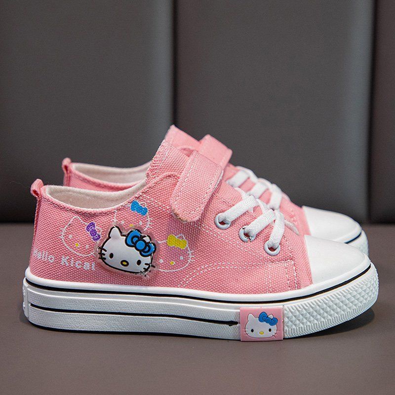 Giày Vải canvas Thoáng Khí Phong Cách Hàn Quốc Thời Trang Xuân Thu Mới 2022 Cho Bé Gái