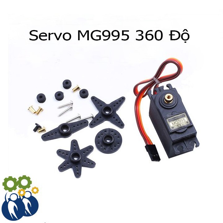 Servo MG995 360 Độ Báng Răng Thép